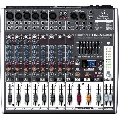 Behringer X1222USB mikser audio 4 kan.