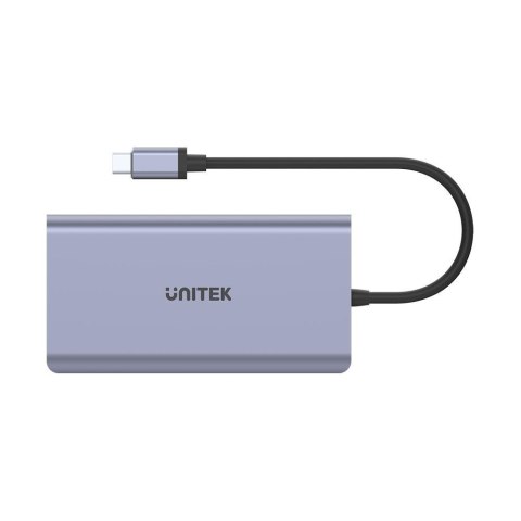 Unitek Hub USB-C 2x USB 3.1 HDMI DP RJ45 czytnikSD