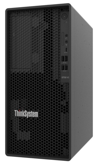 Lenovo ThinkSystem ST50 V2 Xeon E-2324G (4C 3.1GHz 8MB Cache/65W), SW RAID, 2x1TB SATA, 1x16GB, 500W 94% Efficiency, No DVD, 3 y