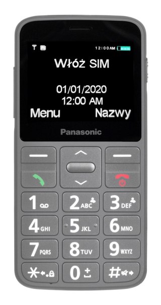 Panasonic | KX-TU160 | Łatwy w użyciu telefon komórkowy | Szary | 2.4 " | Wyświetlacz TFT-LCD | Łączność Bluetooth | Wersja USB 