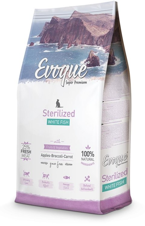 Evoque Cat Sterilised Biała Ryba Super Premium 1,5kg