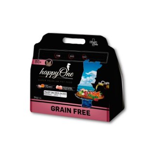 PRÓBKA HappyOne Grain-Free Mediterraneum dla kotów dorosłych Super Premium - próbka 150g