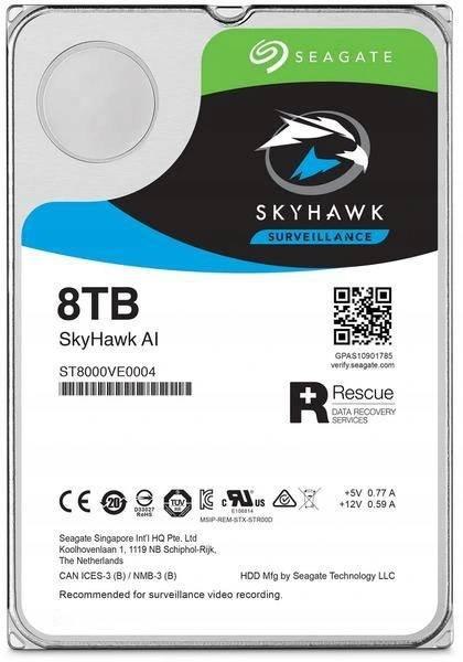 Dysk HDD Seagate SkyHawk AI ST8000VE001 8TB Recertyfikowany