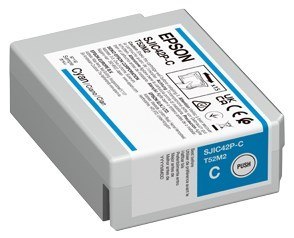 Epson SJIC42P-C nabój z tuszem 1 szt. Oryginalny Cyjan