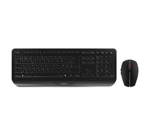 CHERRY Gentix Desktop klawiatura Dołączona myszka Biuro RF Wireless Swiss Czarny