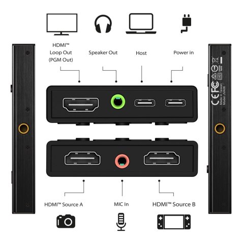 J5create JVA06 karta do przechwytywania video USB 3.2 Gen 1 (3.1 Gen 1)