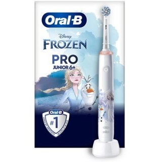 Oral-B | Elektryczna szczoteczka do zębów | Kraina lodu Pro Seria 3 | Akumulator | Dla dzieci | Liczba główek szczoteczki w zest