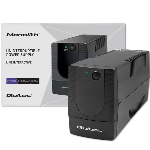 Qoltec 53773 zasilacz UPS Technologia line-interactive 0,85 kVA 480 W 1 x gniazdo sieciowe