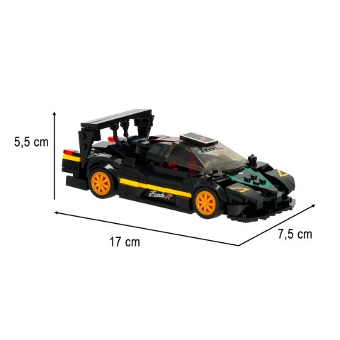 Samochód Rastar 93900-B pagani Zonda R 1:28 klocki 387 el.