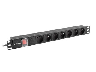 LANBERG LISTWA ZASILAJĄCA RACK PDU (1U,16A,7X 230V,2M)