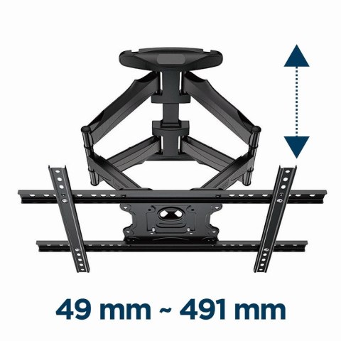 Gembird WM-75ST-01 Regulowany uchwyt ścienny do telewizora (obrót i pochylenie), 32"-75" (45 kg)