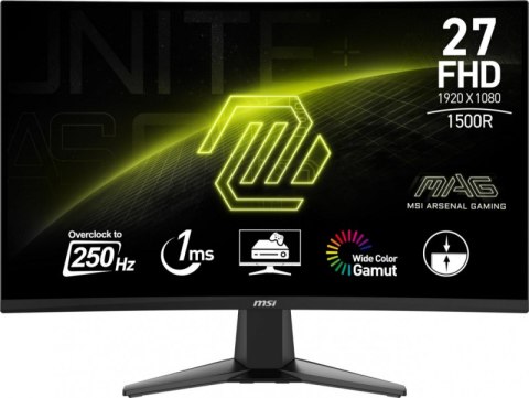 Monitor MSI MAG 27C6X (27" /VA /250Hz /1920 x 1080 /Czarny)