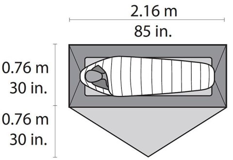 MSR Hubba NX Tent Namiot kopułowy 1 os. Szary