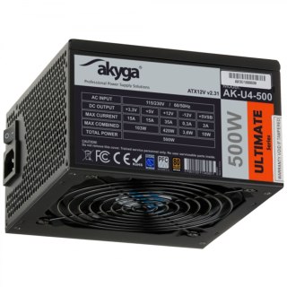 Akyga AK-U4-500 moduł zasilaczy 500 W 20+4 pin ATX ATX Czarny