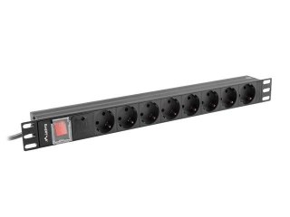 LANBERG LISTWA ZASILAJĄCA RACK PDU 19" (1U, 16A, 8X Shuko, 2m)