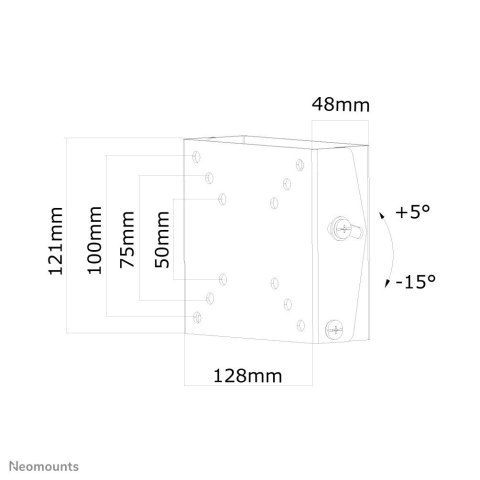 Neomounts by Newstar FPMA-W60 uchwyt do telewizorów 76,2 cm (30") Czarny