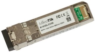 Mikrotik S+85DLC03D moduł przekaźników sieciowych Swiatłowód 10000 Mbit/s SFP+ 850 nm