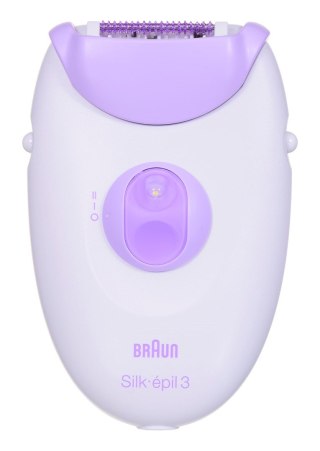 Depilator Braun Silk-Epil 3 SE3170 L Żywotność żarówki (błyski) Nie dotyczy Liczba poziomów mocy 2 Biały/Fioletowy