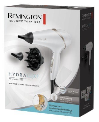 Remington | Suszarka do włosów | AC8901 HYDRAlux | 2300 W | Liczba ustawień temperatury 3 | Funkcja jonowa | Dysza dyfuzora | Bi