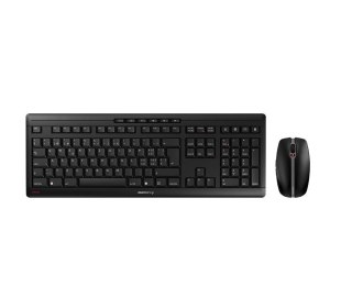 CHERRY Stream Desktop klawiatura Dołączona myszka Biuro RF Wireless QWERTZ Swiss Czarny