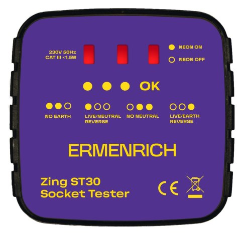 Tester do gniazd sieciowych Ermenrich Zing ST30