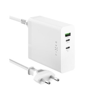 Stała stacja ładująca 2xUSB-C/1xUSB, GaN, PD 3.1 obsługa, 140W | FIXCG140-2C1A-WH