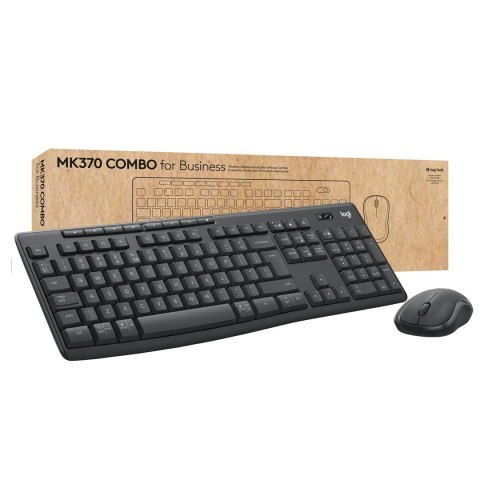 Logitech MK370 Combo for Business klawiatura Dołączona myszka Biuro RF Wireless + Bluetooth QWERTZ Swiss Grafitowy