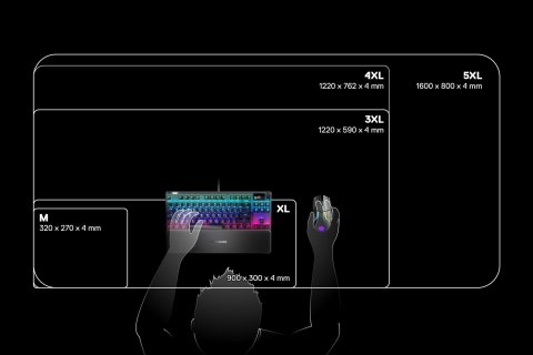 Steelseries QcK Prism Cloth Podkładka dla graczy Czarny