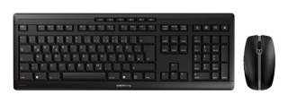 CHERRY Stream Desktop klawiatura Dołączona myszka Biuro RF Wireless QWERTZ Niemiecki Czarny