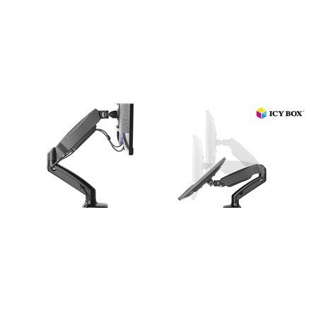 ICY BOX IB-MS303-T Stojak na monitor z podstawą montowaną na biurku do ekranu o przekątnej do 27" Raidsonic