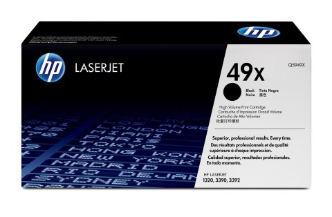 HP 49X oryginalny wkład z czarnym tonerem LaserJet XL