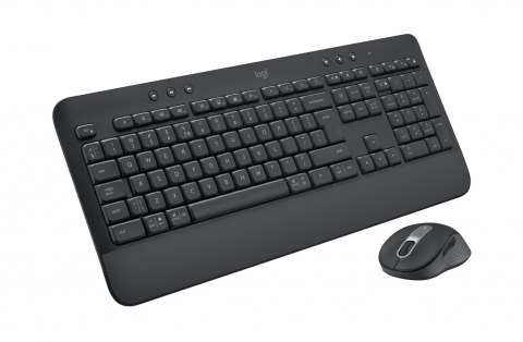 Logitech Signature MK650 Combo For Business klawiatura Dołączona myszka Biuro Bluetooth QWERTY Amerykański międzynarodowy Grafit