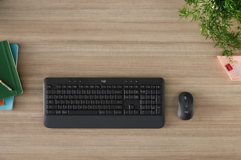 Logitech Signature MK650 Combo For Business klawiatura Dołączona myszka Biuro Bluetooth QWERTY Amerykański międzynarodowy Grafit