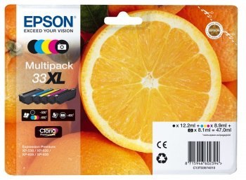 Zestaw tuszy EPSON Premium Multipack Claria 33 XL C13T33574011