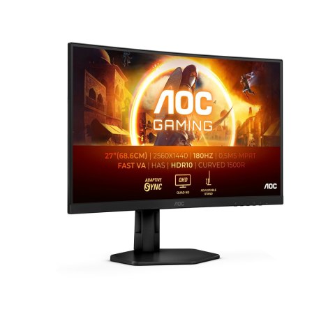 AOC G4 CQ27G4X monitor komputerowy 68,6 cm (27") 2560 x 1440 px Quad HD LCD Czarny