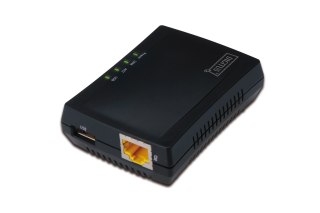 DIGITUS WIELOFUNKCYJNY SERWER WYDRUKU/PRINT SERVER 1XUSB 2.0 HUB SIECIOWY, NAS, 1X RJ45, LAN 10/100MBPS DN-13020