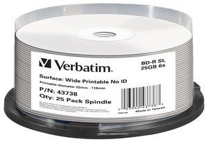 Verbatim 43738 płyta Blu-Ray BD-R 25 GB 25 szt.