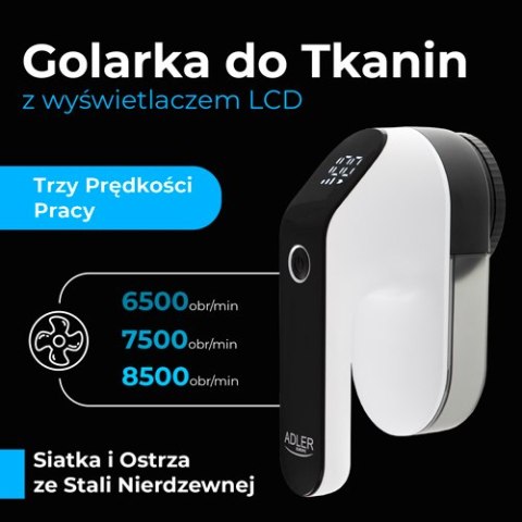 Golarka do Tkanin z Wyświetlaczem LCD + dodatkowe ostrze