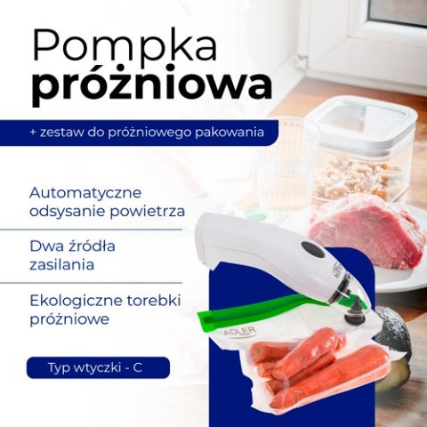 Pompka prożniowa + zestaw do prożniowego pakowania