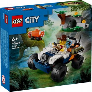 LEGO 60424 City - Quad badacza dżungli z pandą czerwoną