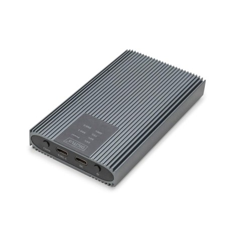 Obudowa/Stacja klonująca DIGITUS USB 3.1 Typ C na dyski SSD M.2 NVMe 20Gbps aluminiowa, beznarzędziowa