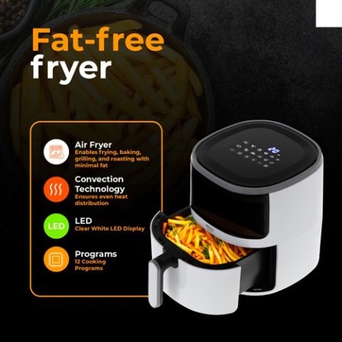 Frytkownica beztłuszczowa - 12 programów 5,0 L - Airfryer