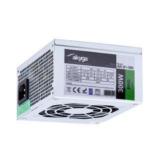 Akyga AK-S1-300 moduł zasilaczy 300 W 20+4 pin ATX SFX Srebrny