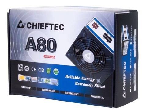 Chieftec CTG-650C moduł zasilaczy 650 W 24-pin ATX ATX Czarny