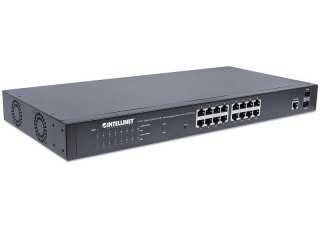 Switch zarządzalny 16x RJ45 Gigabit PoE+ 220W, 2x SFP