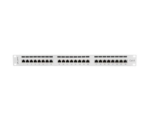 Patch panel Lanberg PPS6-1024-S (1U; kat. 6; 24xRJ-45)