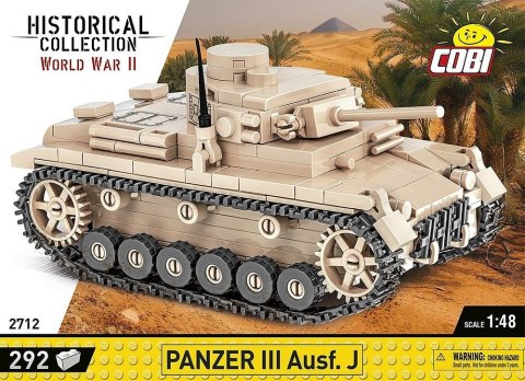 COBI 2712 Historical Collection WWII Czołg Panzer III Ausf. J 292 klocki