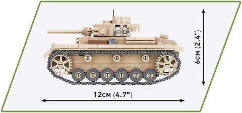 COBI 2712 Historical Collection WWII Czołg Panzer III Ausf. J 292 klocki