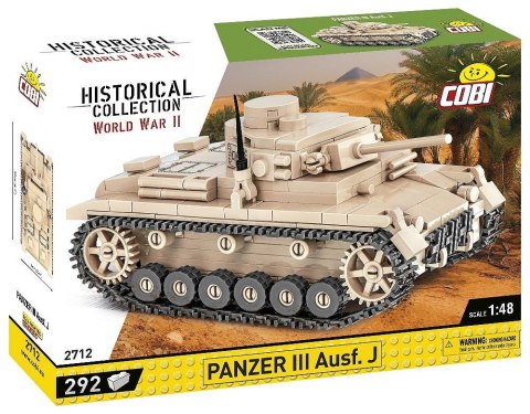 COBI 2712 Historical Collection WWII Czołg Panzer III Ausf. J 292 klocki