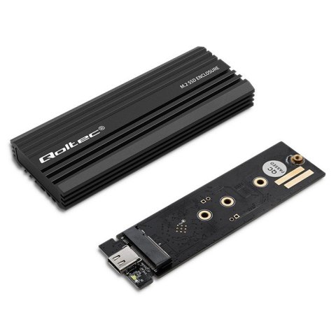 QOLTEC OBUDOWA NV2270 NA DYSK M.2 SSD | SATA | NVME | USB-C | 2TB